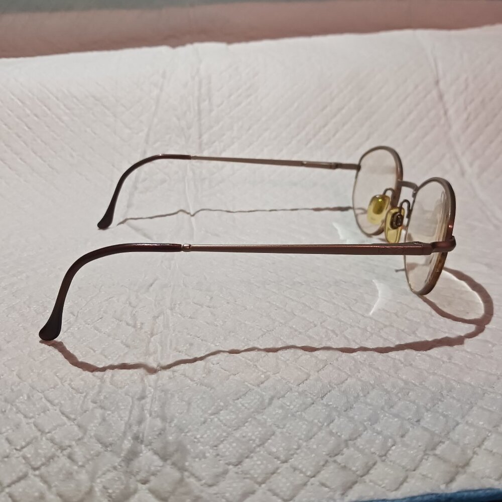Vintage Emporio Armani Italy 080 1089 Eyeglasses Frames Champagne 49-21-135 - Picture 6 of 15